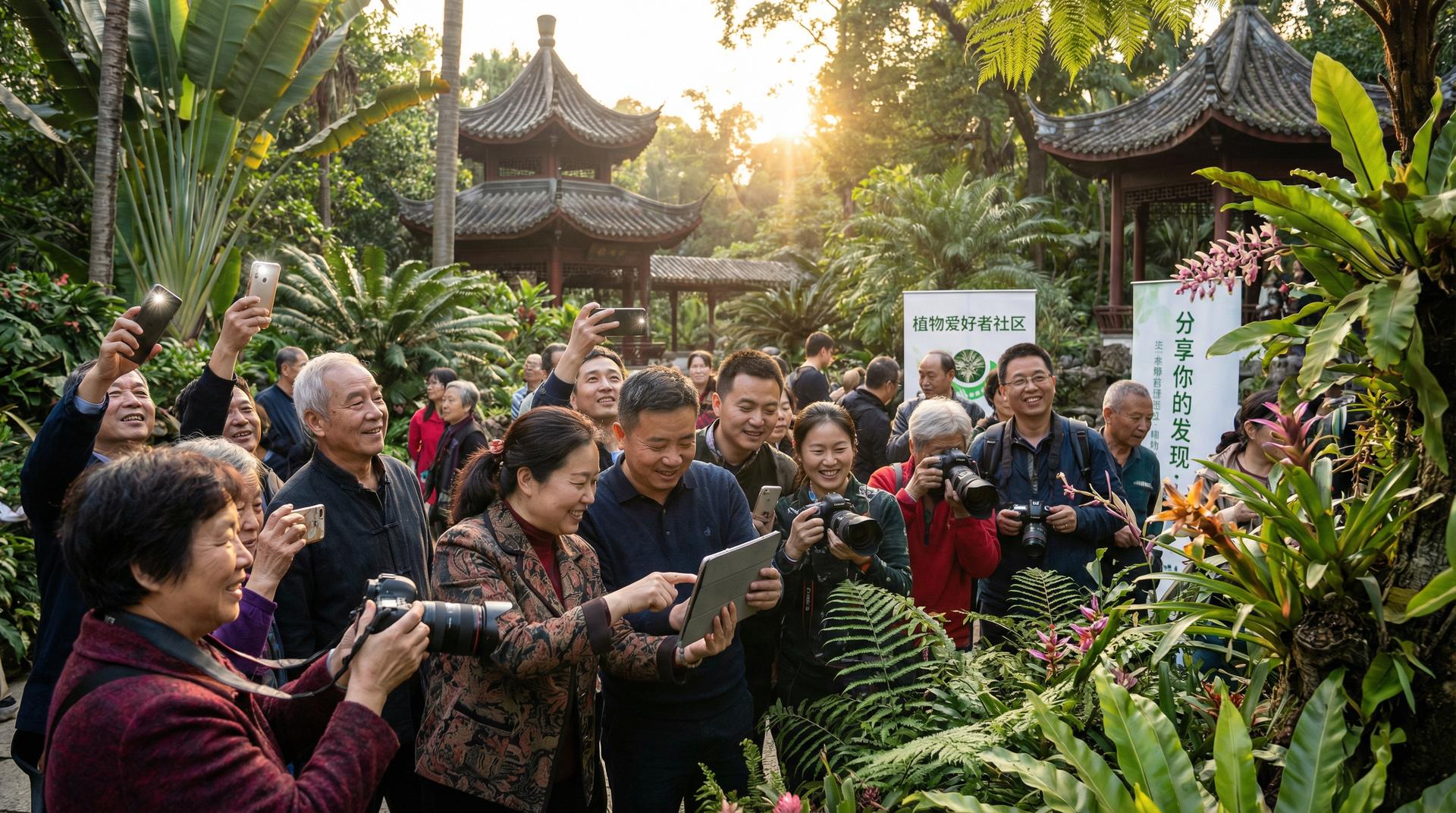 精神小妹娱乐专区-植物爱好者打卡植物园短视频